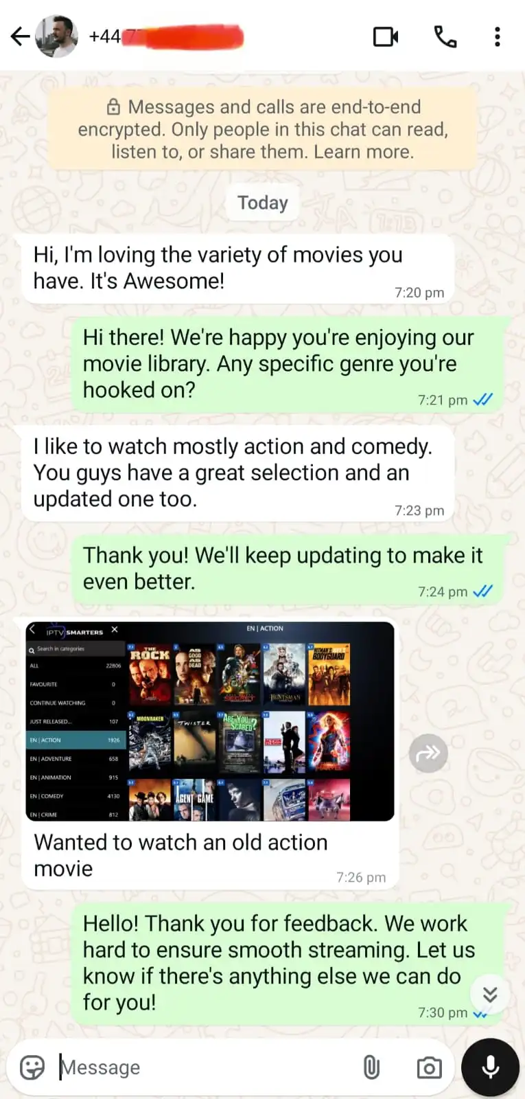 Customer review 1
